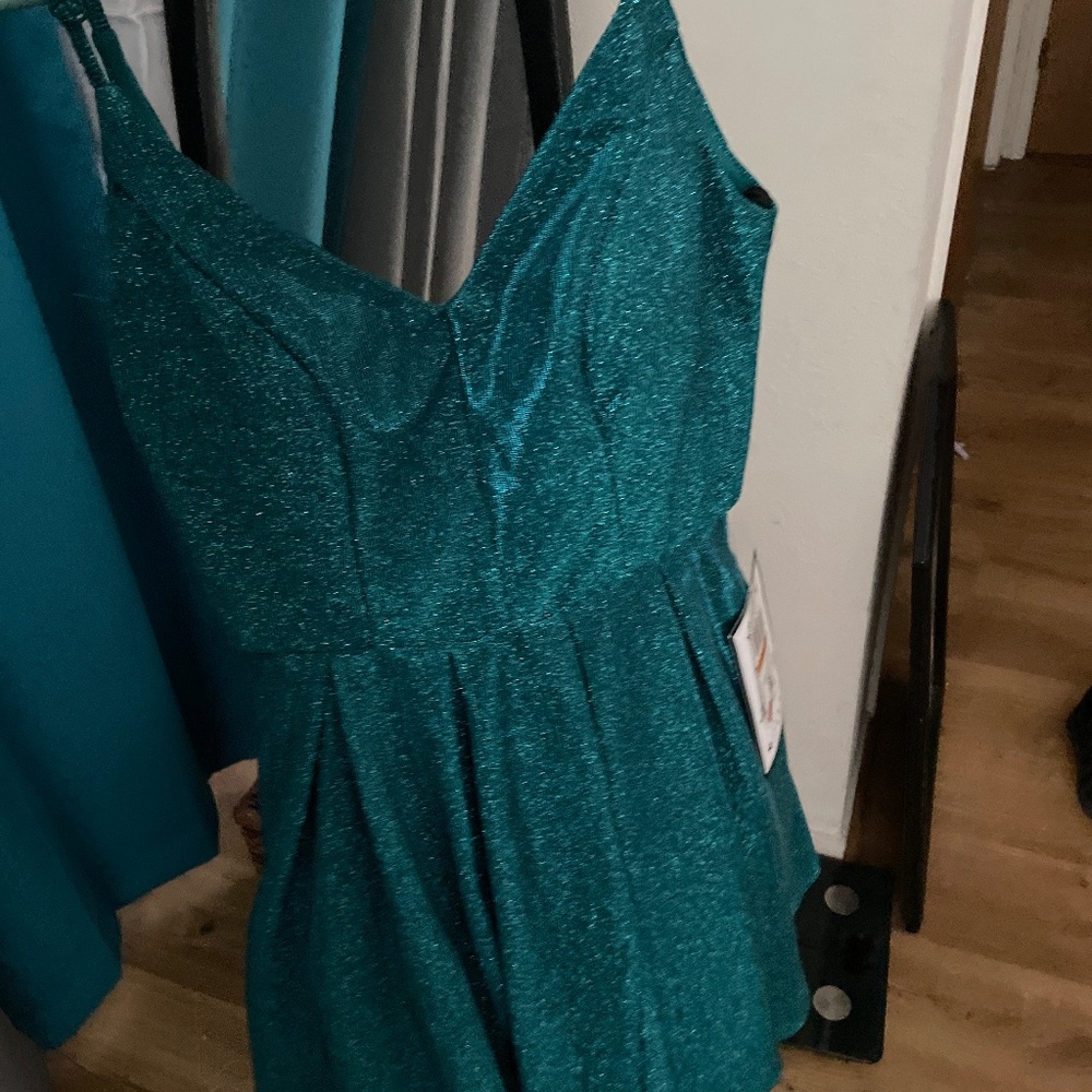 light blue sparkly dress